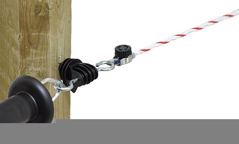 Poignée pour clôture électrique avec un câble élastique électrique de 3  mètres